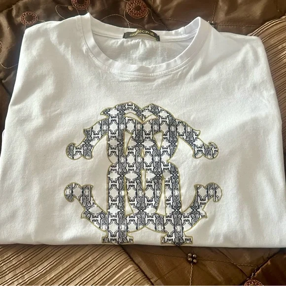 NWOT! Authentic ROBERTO CAVALLI Original Brand New Unworn T-Shirt. - Picture 2 of 6